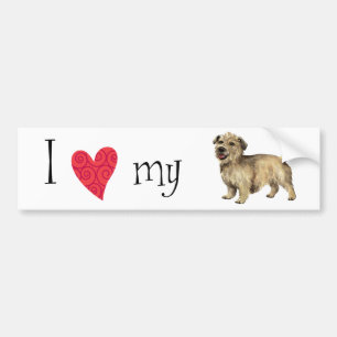 Adesivo Para Carro Eu amo meu Glen de Imaal Terrier