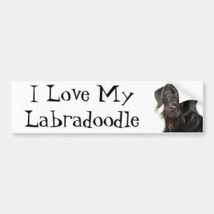Adesivo Para Carro Eu amo meu Labradoodle