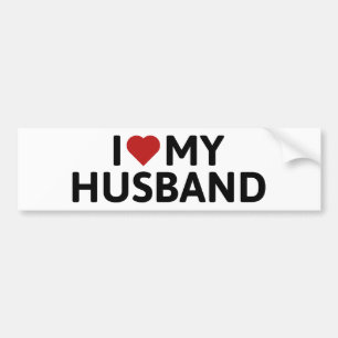 Adesivo Para Carro Eu Amo Meu Marido