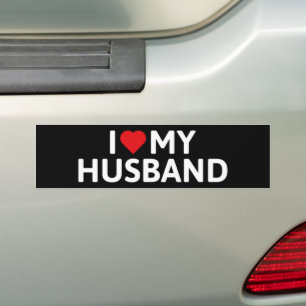 Adesivo Para Carro Eu Amo Meu Marido