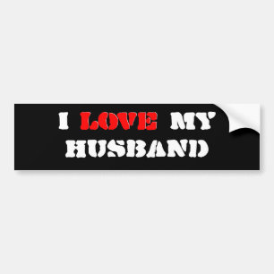 Adesivo Para Carro Eu amo meu marido