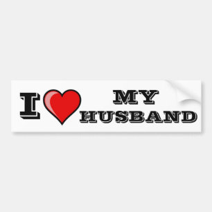 Adesivo Para Carro Eu amo meu marido