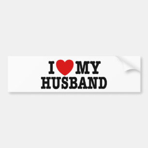 Adesivo Para Carro Eu amo meu marido