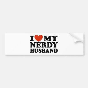 Adesivo Para Carro Eu Amo Meu Marido Nerdy