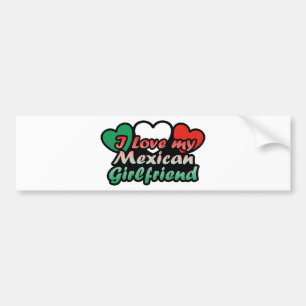 Adesivo Para Carro Eu amo meu namorada mexicano
