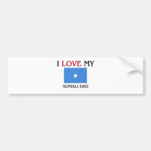 Adesivo Para Carro Eu amo meu pai somaliano