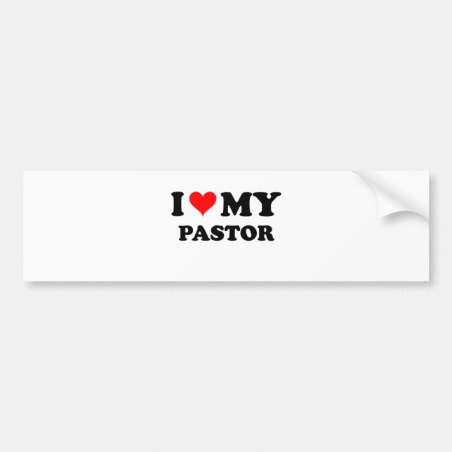Adesivo Para Carro Eu amo meu pastor (Frente)