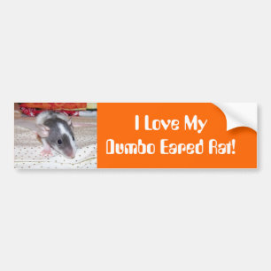Adesivo Para Carro Eu amo meu rato orelhudo do dumbo
