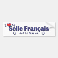 Eu amo meu Selle Francais (o cavalo masculino)