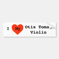 Eu amo meu violino customizável do violino de
