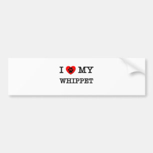 ADESIVO PARA CARRO EU AMO MEU WHIPPET