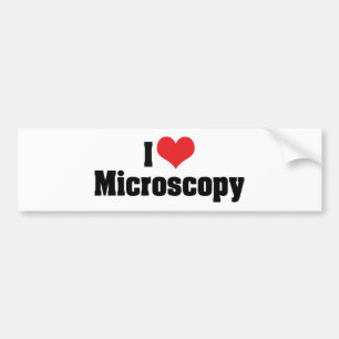 Adesivo Para Carro Eu Amo Microscopia do Coração