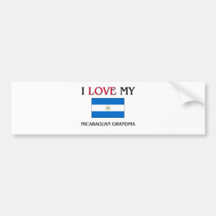 Adesivo Para Carro Eu amo minha avó nicaraguense