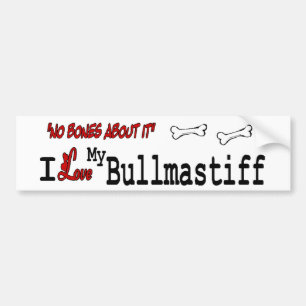 Adesivo Para Carro Eu Amo Minha BULLMASTIFF