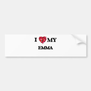 Adesivo Para Carro Eu amo minha Emma
