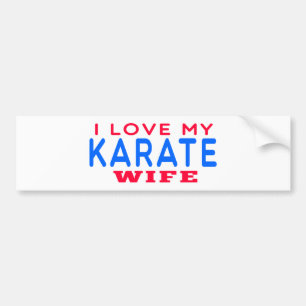 Adesivo Para Carro Eu amo minha esposa do karaté