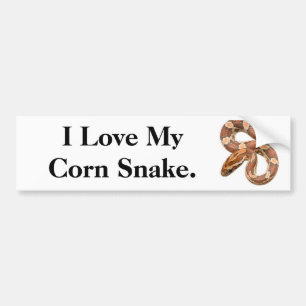 Adesivo Para Carro Eu amo minha serpente de milho