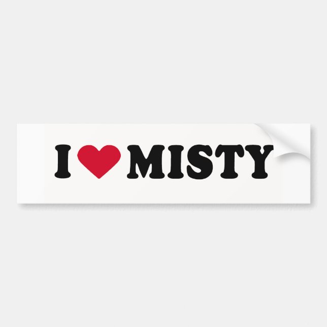 ADESIVO PARA CARRO EU AMO MISTY (Frente)