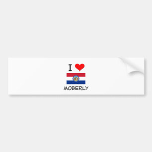 Adesivo Para Carro Eu amo Moberly Missouri