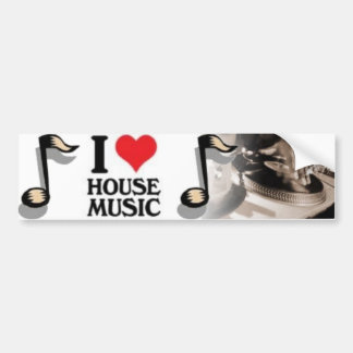 Adesivo Para Carro Eu Amo Música House