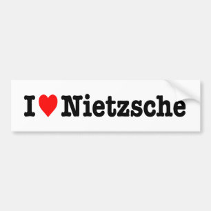ADESIVO PARA CARRO "EU AMO NIETZSCHE "