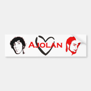 Adesivo Para Carro Eu amo o autocolante no vidro traseiro de Ajolan