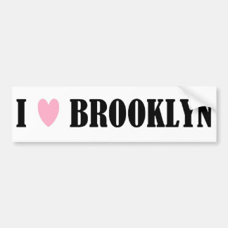 Adesivo Para Carro Eu amo o autocolante no vidro traseiro de Brooklyn