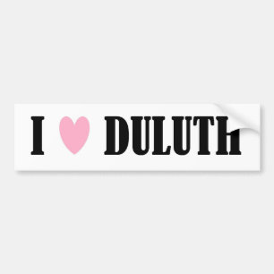 ADESIVO PARA CARRO EU AMO O AUTOCOLANTE NO VIDRO TRASEIRO DE DULUTH