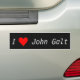 Adesivo Para Carro Eu amo o autocolante no vidro traseiro de John (On Car)