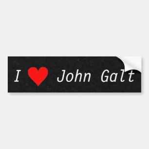 Adesivo Para Carro Eu amo o autocolante no vidro traseiro de John