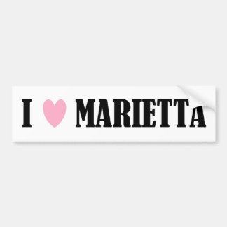 ADESIVO PARA CARRO EU AMO O AUTOCOLANTE NO VIDRO TRASEIRO DE MARIETTA