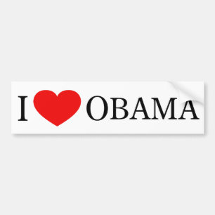 Adesivo Para Carro Eu amo o autocolante no vidro traseiro de Obama