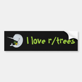 Adesivo Para Carro Eu amo o autocolante no vidro traseiro de r/trees