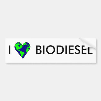 ADESIVO PARA CARRO EU AMO O BIODIESEL