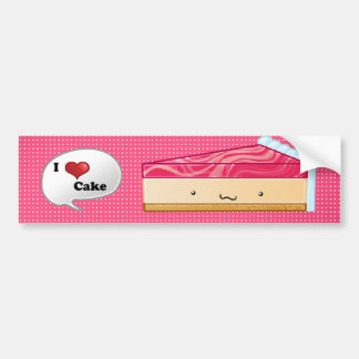 Adesivo Para Carro Eu amo o bolo de queijo