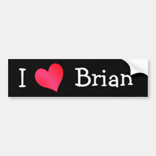 Adesivo Para Carro Eu Amo O Brian