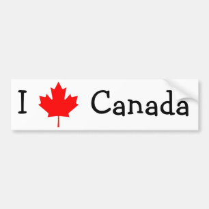 Adesivo Para Carro Eu amo o Canadá