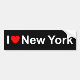 Adesivo Para Carro Eu amo o coração) New York