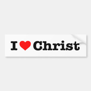 ADESIVO PARA CARRO "EU AMO O CRISTO"