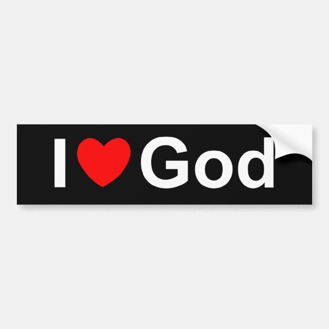 Adesivo Para Carro Eu amo o deus (do coração) (Frente)