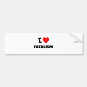 Adesivo Para Carro Eu amo o fatalismo