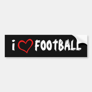 Adesivo Para Carro Eu amo o futebol