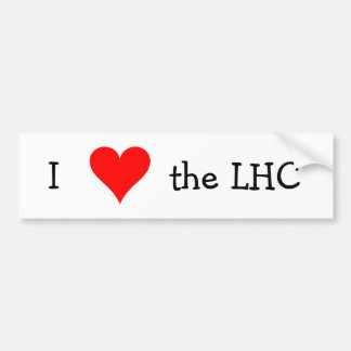 Adesivo Para Carro Eu amo o LHC