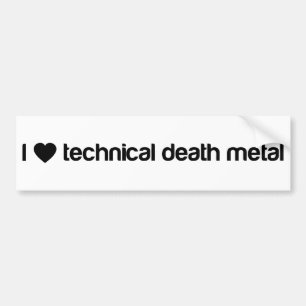 Adesivo Para Carro Eu amo o metal técnico da morte