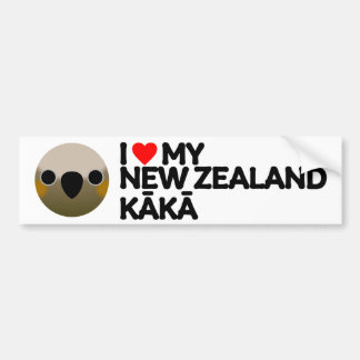 ADESIVO PARA CARRO EU AMO O MEU NOVO ZEALAND KĀKĀ