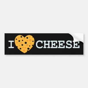 Adesivo Para Carro Eu amo o queijo