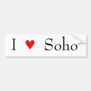 Adesivo Para Carro Eu amo o soho