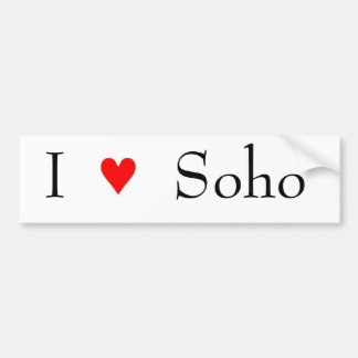 Adesivo Para Carro Eu amo o soho