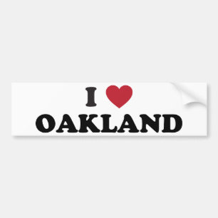 Adesivo Para Carro Eu amo Oakland Califórnia