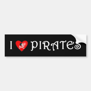 Adesivo Para Carro Eu amo os piratas (4)